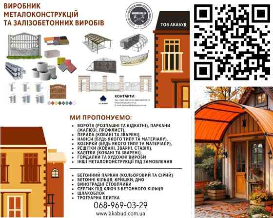Паркани, ворота, навіси та металоконструкції під ключ. Європаркани, ЗБВ кільця Кривой Рог