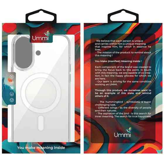Чехол Ummi transparent with MagSafe для Apple iPhone 16 (6.1") Херсон