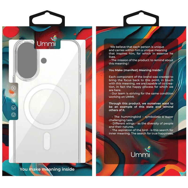 Чехол Ummi transparent with MagSafe для Apple iPhone 16 (6.1") Херсон - зображення 2