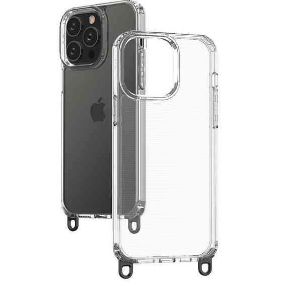 Чехол TPU Transparent with Straps для Apple iPhone 12 Pro Max (6.7") Херсон