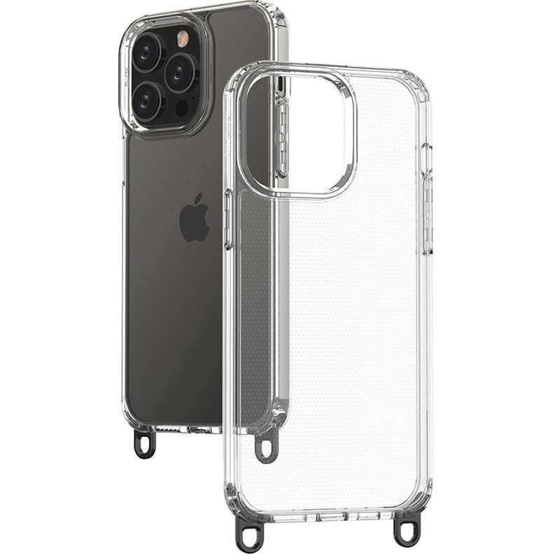 Чехол TPU Transparent with Straps для Apple iPhone 12 Pro Max (6.7") Херсон - изображение 6