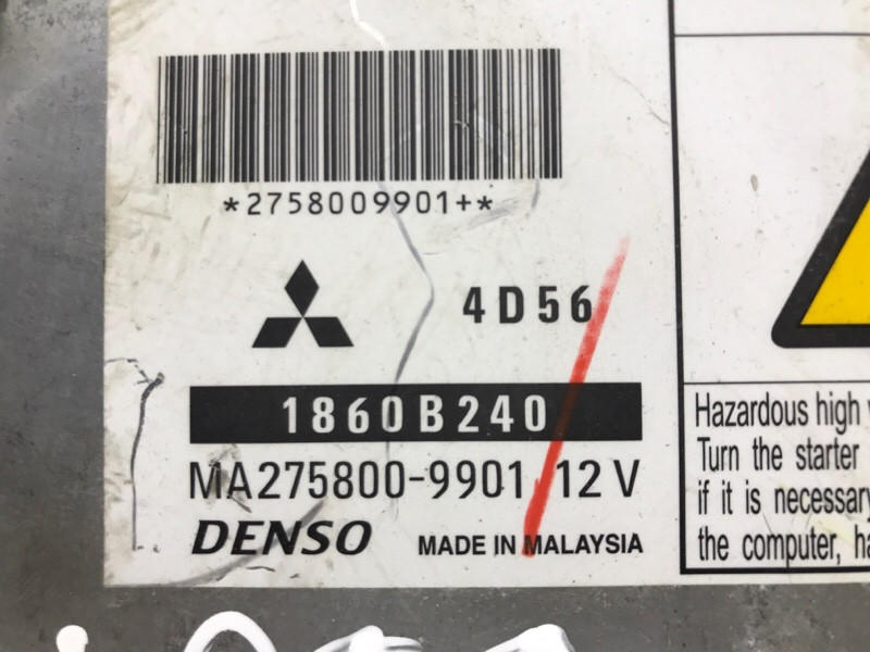 Блок управления двигателем Mitsubishi L200 2006-2015 1860B240 (Арт. 51523) Київ - зображення 3