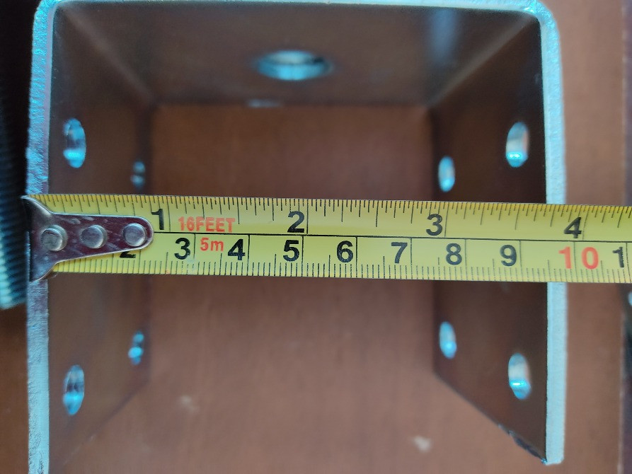 Кронштейн опора регульована100х100х100х80х4 дерев'яного бруса Нововолинськ - зображення 3