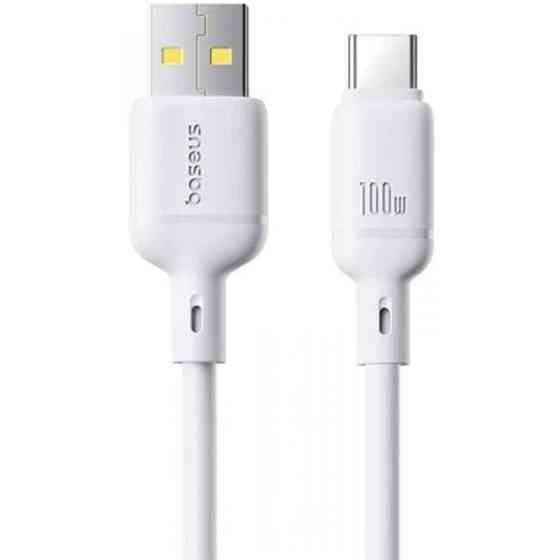 Кабель Baseus Silky Series USB to Type-C 100W 2m White (P10377703213-01) Харьков