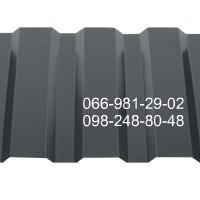 Профнастил графіт 7016 матовий, Профлист RAL 7016 PEMA. Київ - зображення 1
