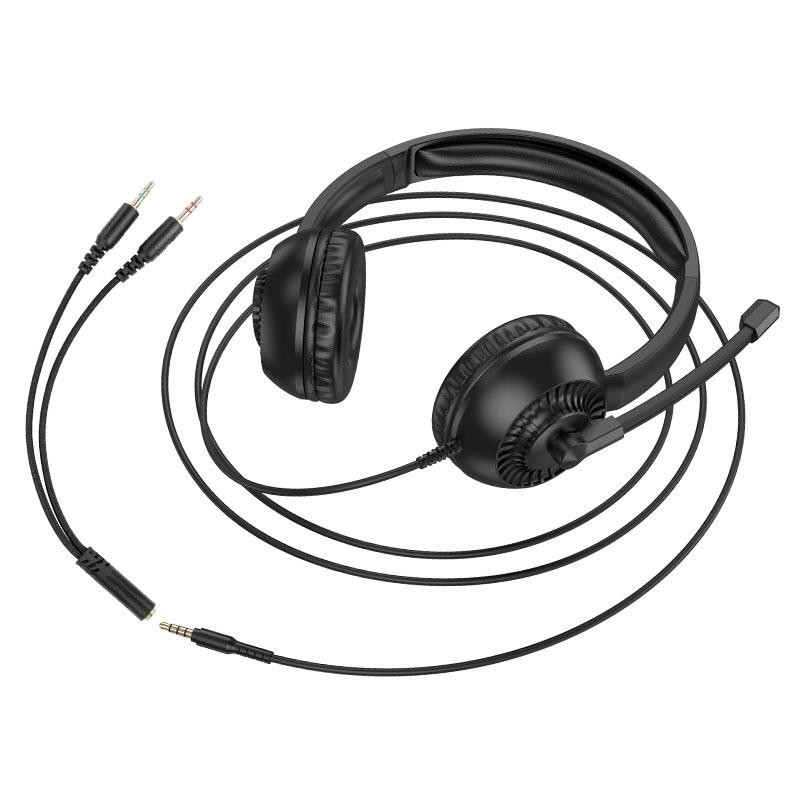 Накладные наушники Hoco W112 Pures (3.5mm/1.8m) Херсон - зображення 5