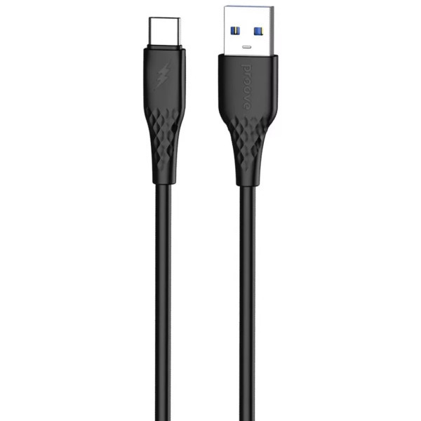 Кабель Proove GridLine USB to Type-C 3A 1m Black (CCGL15001201) (Код товару:41585) Харьков - изображение 1
