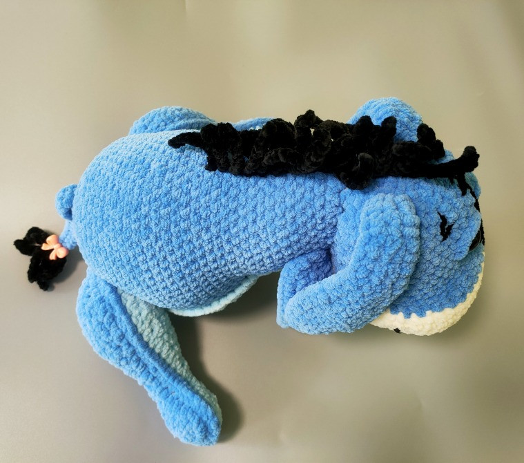 Іграшка Віслюк м'яка в'язана мультяшний персонаж ручна робота Нововолинськ - зображення 3