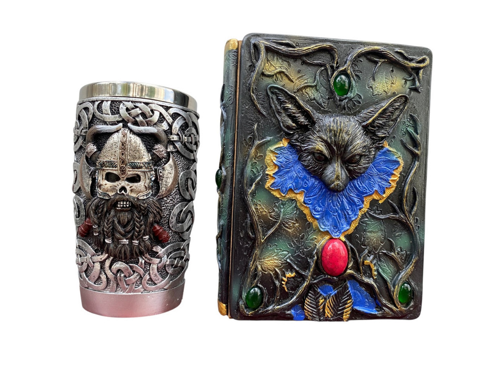 Подарочный набор Стакан 3D Викинг Рыцарь и Блокнот 3D «Лесной Гримуар Лисы» Київ - зображення 1