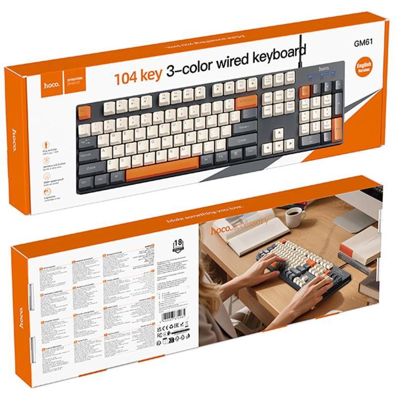 Клавиатура проводная Hoco GM61 Murphy Херсон - изображение 2
