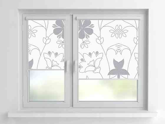 Рулонна штора Rolets Квіти 2-52732-300 30x170 см закритого типу Біла Киев