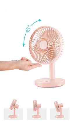 Вентилятор настольный Jile Desktop small fan 01 Pink 7 Вт розовый Київ
