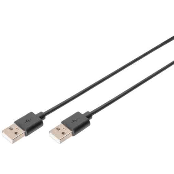 Кабель Digitus USB to USB (M/M) 1,8m Black (AK-300100-018-S) Харьков