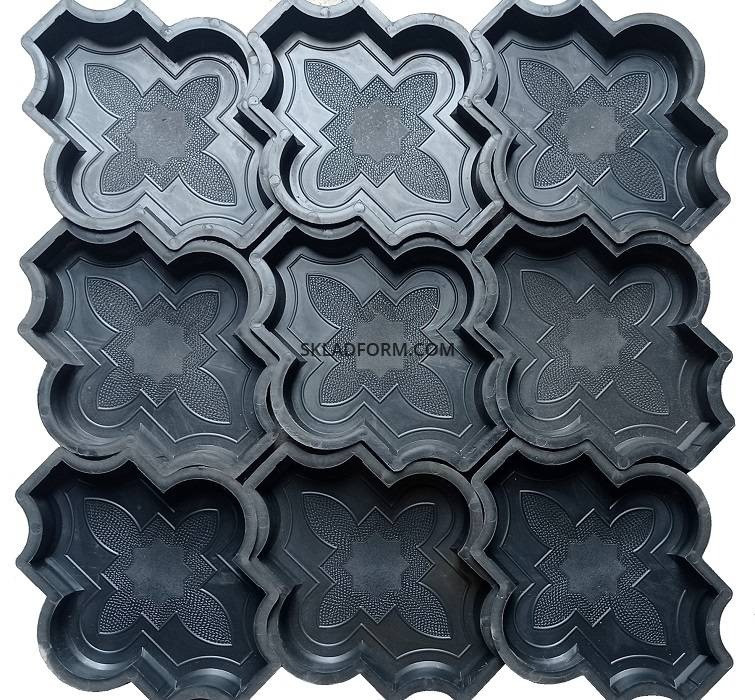 Формы для тротуарной плитки Клевер узорный 2,5 см Дніпро - зображення 5