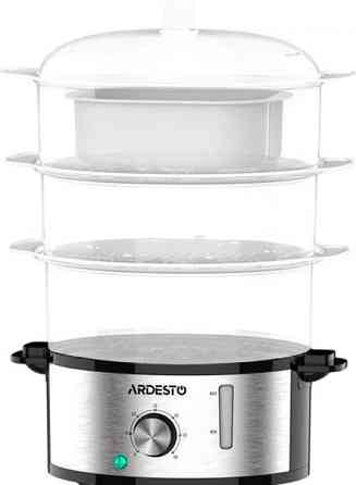 Пароварка электрическая Ardesto STC-K1S 800 Вт серебристая Киев