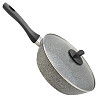 Сковорода глибока зі скляною кришкою Stenson Granite 10333 28 см Київ