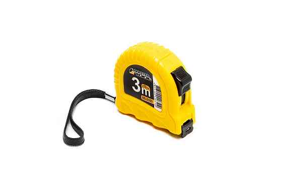 Рулетка MASTERTOOL 3 м х 13 мм фиксатор полотна кнопка STOP противоскользящий крючок 12 шт SHOWBOX 6 Харків