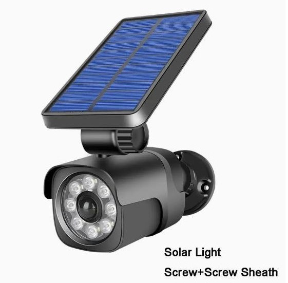 Сонячний світлодіодний ліхтар безпеки з датчиком руху та ефектом відеоспостереження Київ - зображення 3