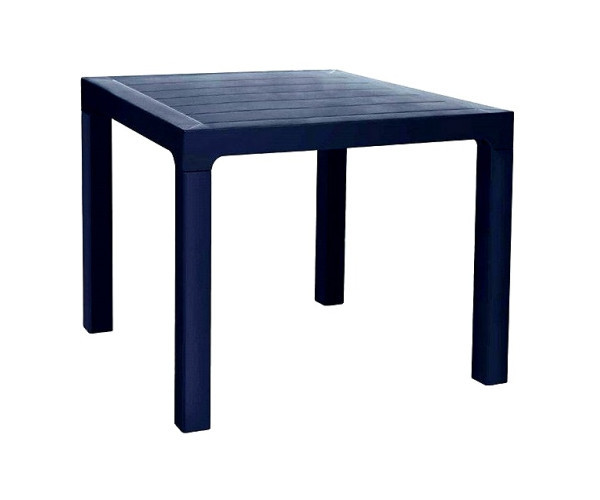 Стіл Олаф пластиковий ротанг 90*90 чорний Днепр - изображение 1