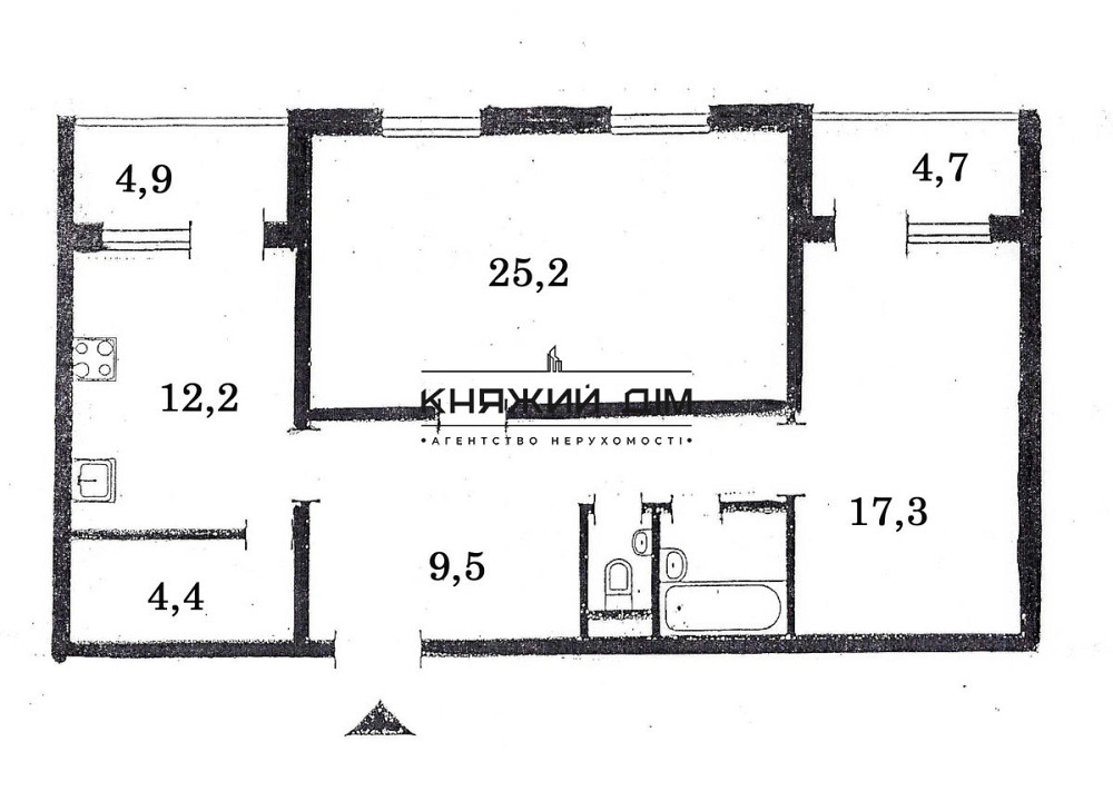 Продаж роздільної 2-х к. квартири Позняки Осокорки. № 21146532 Киев - изображение 2