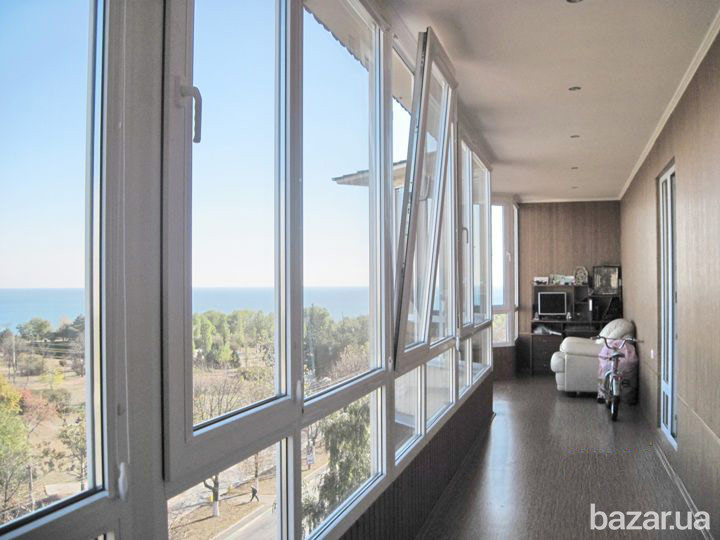 Пластиковое окно на лоджию балкон из профилей Рехау Rehau Київ - зображення 9