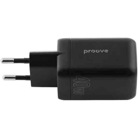 Мережевий зарядний пристрій Proove Silicone Power 40W (Type-C + Type-C) Black (WCSP4020001) (Код тов Харків