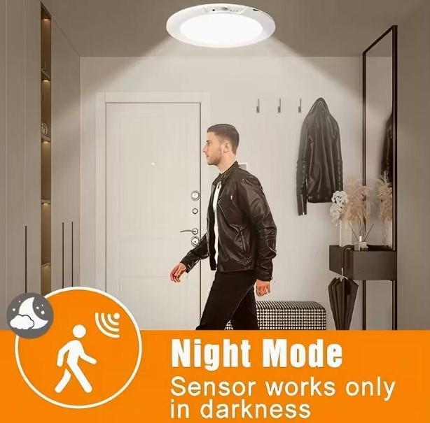 Розумний LED стельовий світильник з пультом, датчиком руху та акумулятором 8000 мА·год Київ - зображення 6