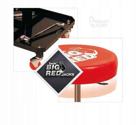 Стул автослесаря регулируемый с полкой TORIN TR6201 Харків