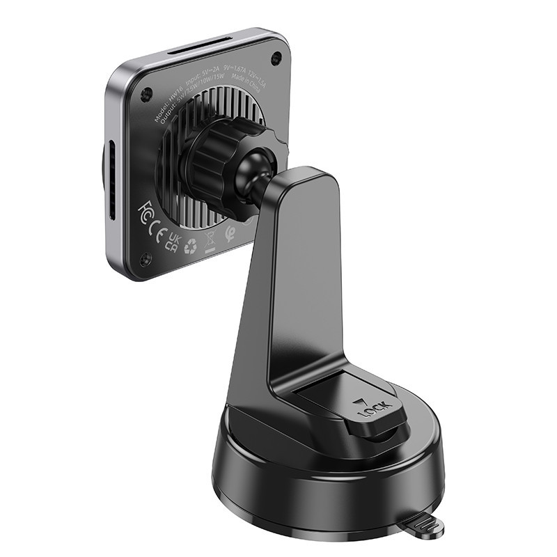 Автодержатель с БЗУ Hoco HW16 Speed (center console) Херсон - изображение 5