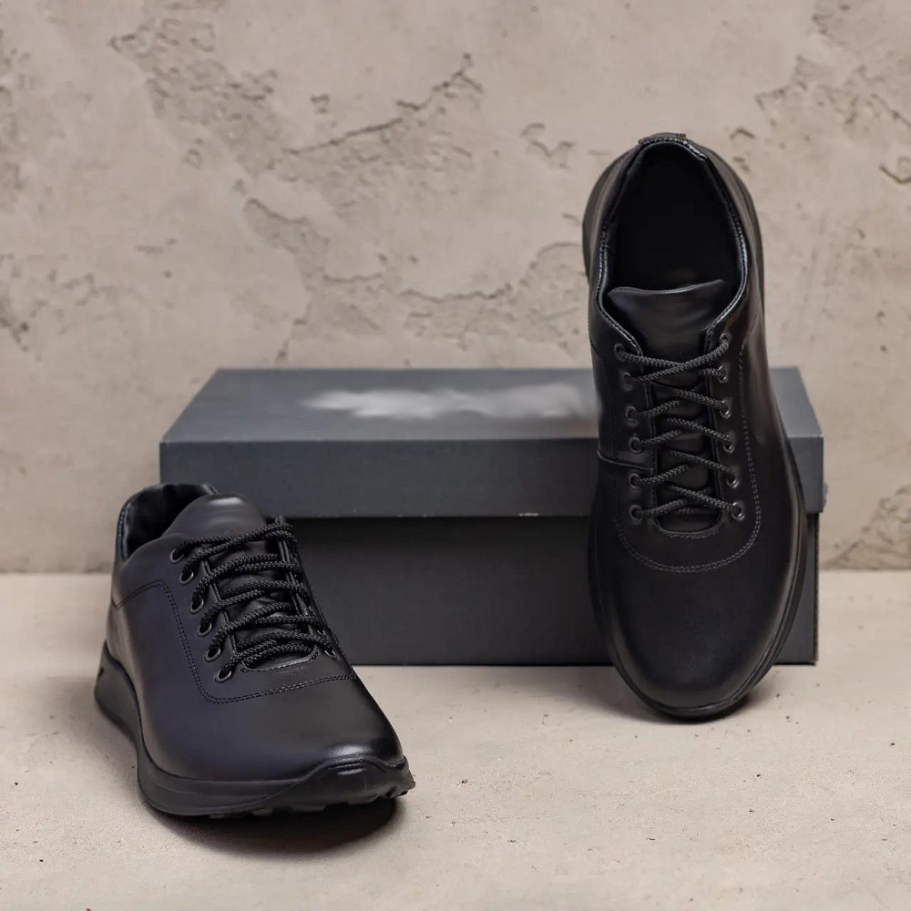 Мужские кожаные кроссовки  Е-series Киев - изображение 5