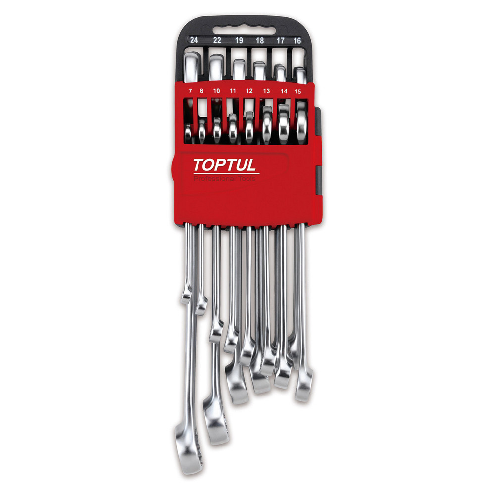 Набор ключей комбинированных 7-24мм 14ед. на холдере (красный)  TOPTUL GSAB1402 Харків - зображення 1
