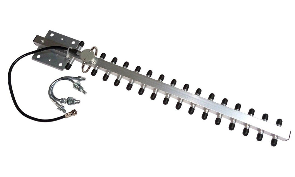 Антенна Yagi 2160-2300/2480-2560 МГц, 16 dBi, до 25 Вт, кабель 30 см, F-male Дніпро - зображення 1