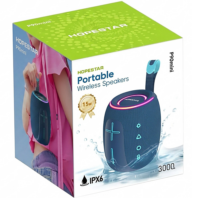 Bluetooth колонка Hopestar P90 mini 15W Херсон - зображення 3
