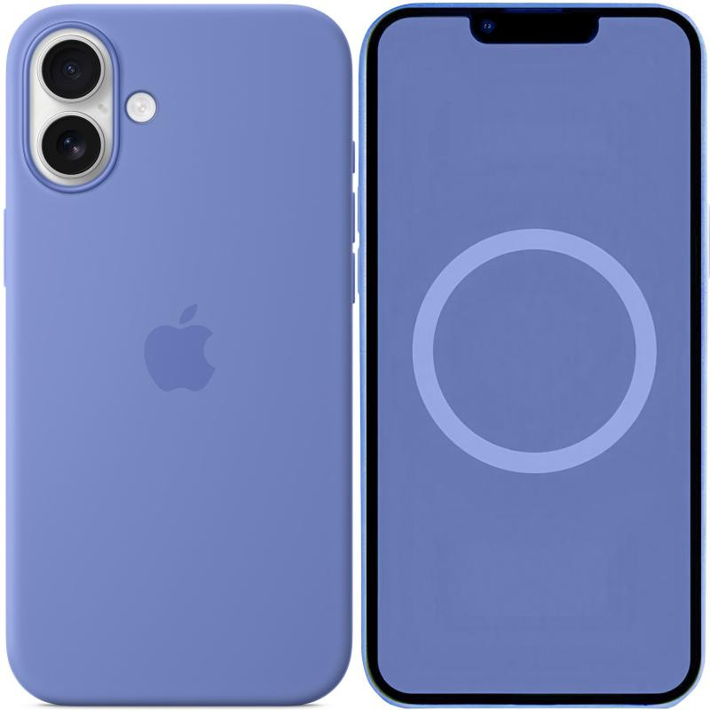 Чехол Silicone case (AAA) with Magsafe and Animation (button) для Apple iPhone 16 (6.1") Херсон - зображення 4