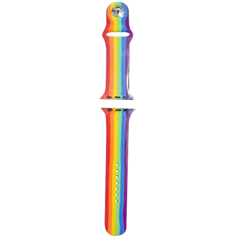 Уценка Силиконовый ремешок Rainbow для Apple Watch 42(ser.1-3)/44/45/46/49mm Херсон - изображение 1