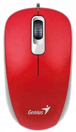 Мышь компьютерная проводная Genius DX-110 USB Red 31010116104 красная Киев