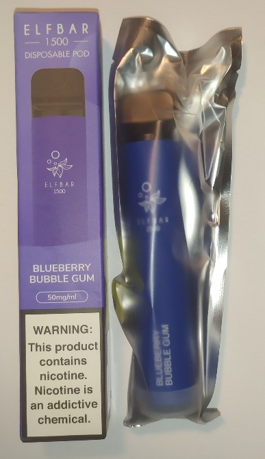 Pod-система ELFBAR 1500 Blueberry Bubble Gum Запорожье - изображение 2