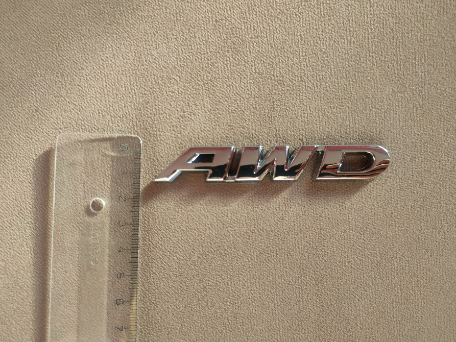 Наклейка на авто AWD Металлическая серебро не ржавеет Киев - изображение 5