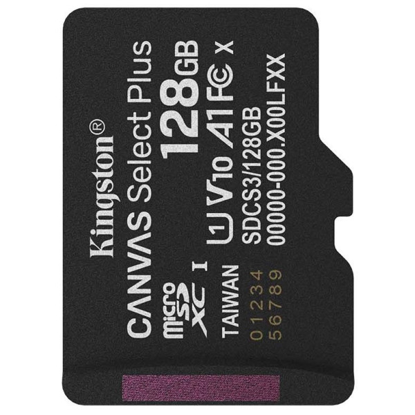 Карта пам'яті Kingston microSDXC 128GB Canvas Select Plus UHS-I R150MBs (SDCS3/128GBSP) Харків - зображення 1