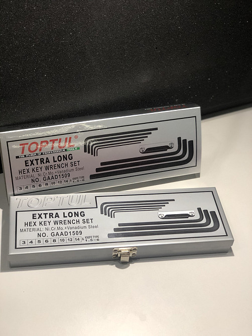 Набор шестигранников Г-обр. супердлинных 1.5-14мм 9ед. TOPTUL GAAD1509 Харків - зображення 4