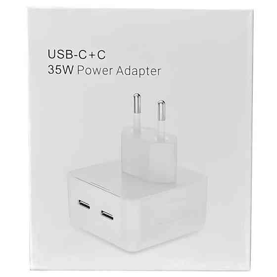СЗУ 35W Dual Mini Power Adapter for Apple (2USB-C) (AA) (box) Херсон