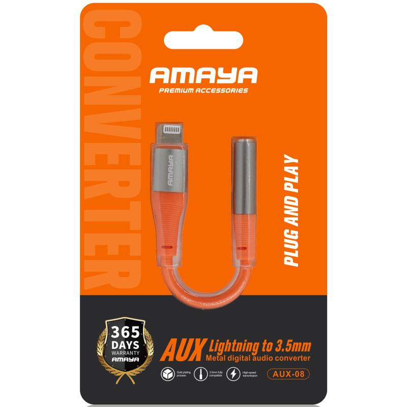 Переходник Amaya AUX-08 Lightning to 3.5mm Херсон - зображення 2