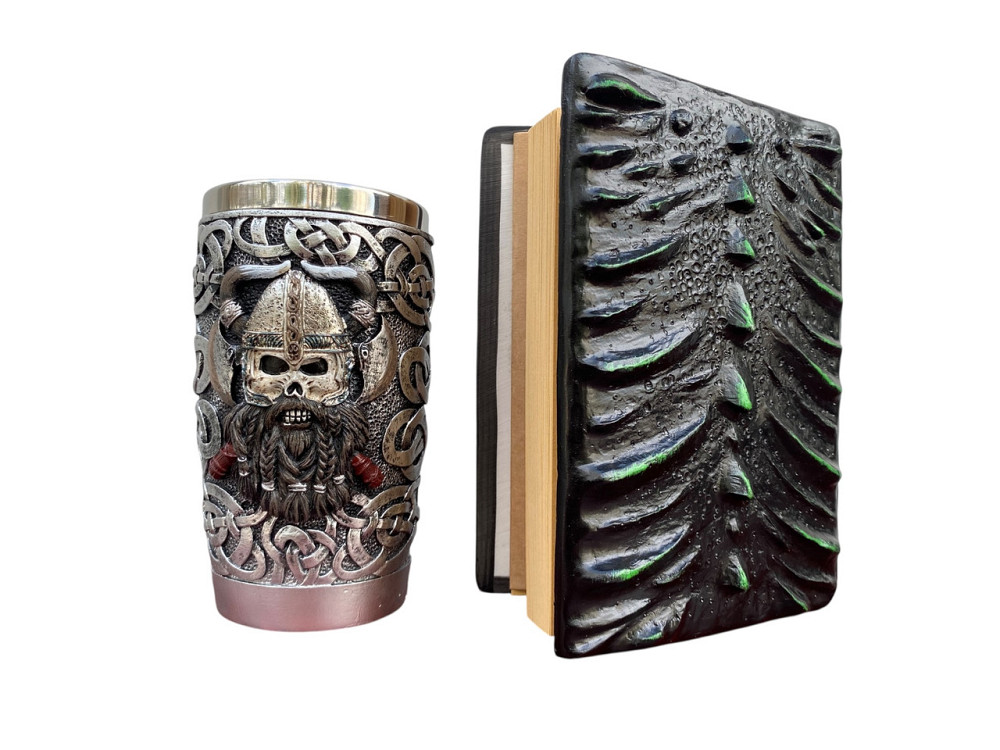 Подарочный набор Стакан 3 Викинг Рыцарь и Блокнот 3 «Око Лесного Дракона» Київ - зображення 2
