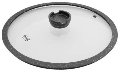 Кришка скляна Krauff 29-305-091 26 см сіра Київ - зображення 1