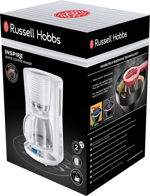 Кофеварка капельная Russell Hobbs Inspire 24390-56 1100 Вт белая Киев - изображение 10