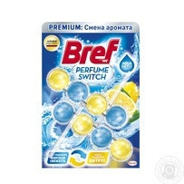 Туалетные блоки для унитаза Bref Изменение аромата Океан-Цитрус Дуопак 100г Київ - зображення 1