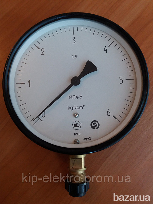 Манометр показывающий МП4-У (МП-4У, МП4У, МП 4У) - радиальный штуцер (РШ) Київ - зображення 1