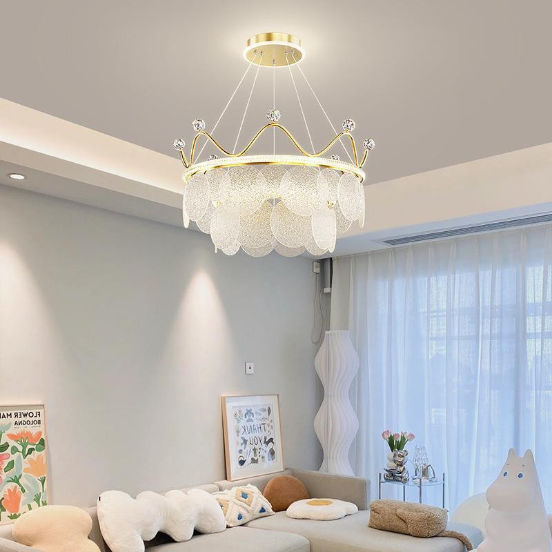 Люстра стельова LED NO2-680-k Золото 40-130х68х68 см. Київ - зображення 1