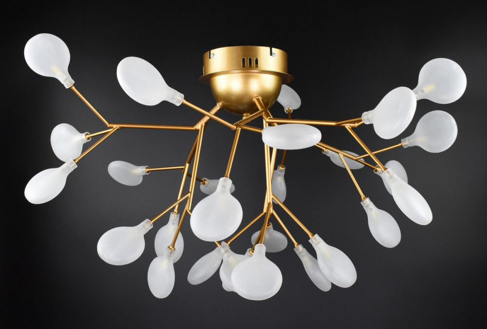 Люстра стельова на 27 лампочок H686/27C-gd-fr Золото 40х75х75 см. Київ - зображення 1