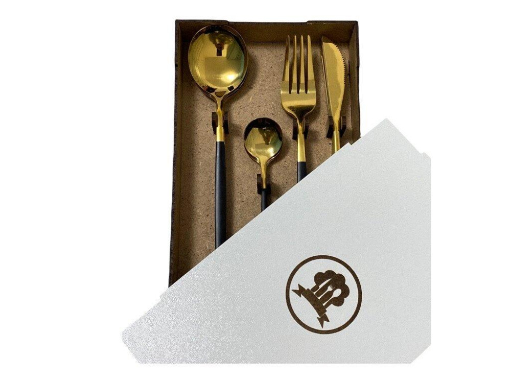 Набор столовых приборов черный (код 00210) Киев - изображение 10